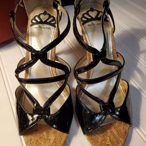 Fergalicious Black Strappy  Sandals